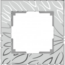 Рамка Edel на 1 пост серебряный WL09-Frame-01 4690389054433