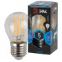 Лампа светодиодная филаментная ЭРА E27 5W 4000K прозрачная F-LED Р45-5W-840-E27 Б0019009