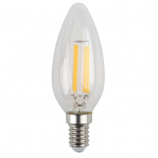 Лампа светодиодная филаментная ЭРА E14 5W 4000K прозрачная F-LED B35-5W-840-E14 Б0043449