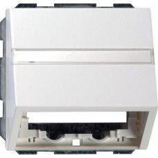 Лицевая панель Gira System 55 розетки информационной чисто-белый шелковисто-матовый 087027