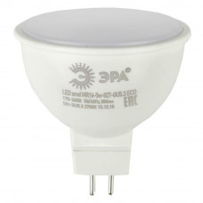 Лампа светодиодная ЭРА GU5.3 5W 2700K матовая ECO LED MR16-5W-827-GU5.3 Б0020622