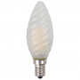Лампа светодиодная филаментная ЭРА E14 5W 2700K матовая F-LED BTW-5W-827-E14 frost Б0027937