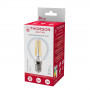 Лампа светодиодная филаментная Thomson E14 9W 6500K шар прозрачная TH-B2337
