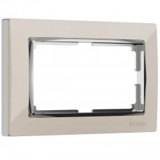 Рамка Werkel Snabb для двойной розетки слоновая кость WL03-Frame-01-DBL-ivory 4690389073144