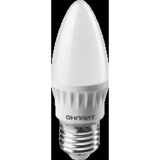 Лампа светодиодная ОНЛАЙТ 61 130 OLL-C37-8-230-6.5K-E27-FR