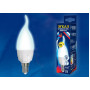 Лампа светодиодная диммируемая Uniel E14 7W 4000K матовая LED-CW37 7W/4000K/E14/FR/DIM PLP01WH UL-00004298